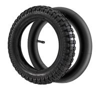 Jevina Pneu 12 1/2 x 2,75 + chambre à air pour 49 cc pneus sales MX350 MX400 scooter pneu 12 pouces pneu usure pneu, Noir