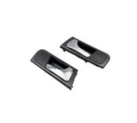 Jeviuwi Pièces Automobiles Poignée intérieure pour Chevy pour Optra 2003-2008 poignée intérieure Avant arrière chromée avec Noir(Chrome 1 Pair)