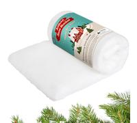 Jevrench Couverture de Noël moelleuse, neige artificielle réaliste pour décoration. Parfaite pour les villages de Noël et les scènes d'hiver. Profitez de la magie de l'hiver avec cette couverture de
