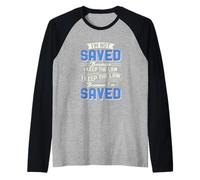Jew I Keep The Law Because I'm Saved Citation hébreu Israélite Manche Raglan