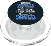 Jew I Keep The Law Because I'm Saved Citation hébreu Israélite PopSockets PopGrip pour MagSafe