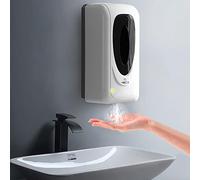 Jewaytec Distributeur Savon Automatique Mural,1000 ML Distributeur Savon De Savon Liquide sans Contact,avec Capteur Infrarouge,pour Bains AppropriéE,Cuisines,HôTel,Restaurant - Blanc