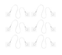 JEWEDECO 1 Set de Sangles D'ancrage pour Meubles pour Bébés Design Adhésif Anti-basculement en Plastique et Acier Inoxydable Sécurité à Domicile des Tout-petits