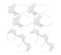 JEWEDECO 10 Pièces Bandeau de Cheveux Argenté pour Anniversaire à Thème Espagnol avec Effet Tridimensionnel et Paillettes, Confortable pour Filles et Femmes Lors D'événements Culturels