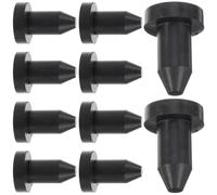 JEWEDECO 10 Pièces Bouchon de Vidange pour Kayak Bouchon de Trou de Kayak en Caoutchouc Noir Étanche Résistant à L’Abrasion et Paddle Boat