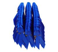 JEWEDECO 100 Épinglettes Ruban Satin Bleu avec Épingles de Sûreté en Métal et Polyester, Fixation Rapide et Facile pour Événements Anti-violence et Emballage Présent