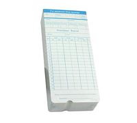 JEWEDECO 100 Feuilles Cartes De Pointage Pour Employés Papier Enregistrement De La Et Des Heures De Travail