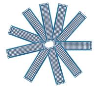 JEWEDECO 10pcs Cartes de Circuit Imprimé Double Face Bleu en Bakélite pour Expériences Électroniques Faciles à Réaliser Grosse Capacité, pour Projets Électriques et Ingénierie