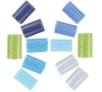 JEWEDECO 12 Pelotes de Fil à Crocheter en Acrylique pour Tapis Diy, Laines Multicolores Pré-découpées 12 Pcs, Fils à Crochet pour Projet de Bricolage et Couture Tricot, Loisirs Créatifs