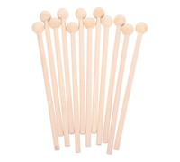JEWEDECO 12 pièces Natural Wood Mallets For Xylophone And Percussion Instruments Comfortable Grip Drum Sticks For Adults And Children Music Education Accessories