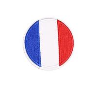 JEWEDECO 12 pièces Patchs Brodés Rond Drapeau Thermocollants Vêtements DIY Réparation Décoration pour Jeans Chapeaux Sacs