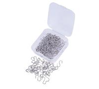 JEWEDECO 150pcs Fermoir de S en Acier Inoxydable Argenté Léger et Facile à Ranger pour Collier et Bracelet DIY Bijoux