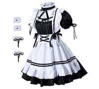 JEWEDECO 1ensemble Costume De Soubrette Halloween De Tenue De Maîtresse Avec Accessoires Pour Fête Cosplay Élégant Et Confortable Pour Soirées à Thème Et Halloween