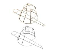 JEWEDECO 2 Pièces Hair Bun Cage With Stick Pin Hollow Metal Birdcage Hair Fork For Women Lightweight Vintage Bun Holder For Weddings And Daily Use