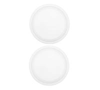 JEWEDECO 2 Pièces Moule Rond en Silicone pour Résine Époxy, Facile à Démouler, Compatible Plusieurs Matériaux, pour sous-Verres DIY et Plateaux Décoratifs Modernes