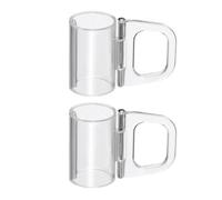 JEWEDECO 2 Pièces Tirettes de Stores Enrouleurs Transparents en Plastique, Clips de Fixation Pratiques et Élégants pour Stores Vénitiens, Installation Facile pour Maisons et Hôtels