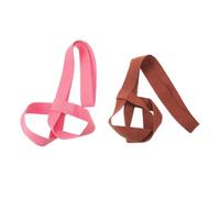 JEWEDECO 2 Pièces Yoga Mat Straps Elastic Carrier for Exercise Mats Adjustable Cotton Blend Sling for Secure Outdoor Transport and Neat Storage