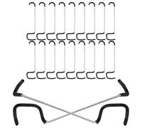 JEWEDECO 20 Pièces Outils de Formation pour Arbres en Acier Léger, Clips de Modélisation des Branches pour Jardin Extérieur, Facile à Utiliser pour Changer la Direction de Croissance