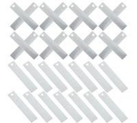JEWEDECO 20 Pièces Puce Électrode en Cuivre pour Batterie Saline Génération Microcourant Stable, Accessoires Inclus, pour Projets Éducatifs et Exploration Pratique