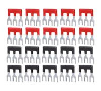 JEWEDECO 20pcs Bornier Court à Vis Double Rangée Tb1503 en Cuivre Nickelé pour Circuits Électroniques et Appareils Ménagers, Connexion Fiable et Compacte