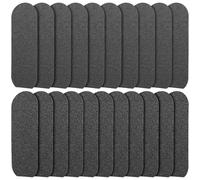 JEWEDECO 20pcs Feuilles de Remplacement pour Râpe à Pieds Autocollantes en Papier Abrasif Noir, Efficaces pour Éliminer la Peau Morte, Faciles à Changer, Usage Salon et Domicile