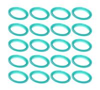 JEWEDECO 20pièces Anneaux Étanchéité Silicone Vert pour Capsules de Café Acier Inoxydable Joint de Remplacement Compatible Machine à Café Réutilisable Outer Inner Accessoires pour Filtre