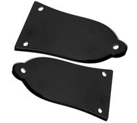 JEWEDECO 2pcs Caches de Tige de Réglage pour Guitare Électrique en Abs Noir, Protection Tige et Style Unique pour Guitares Électriques