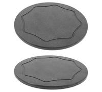 JEWEDECO 2pcs Soucoupes pour Plantes en Boue Diatomée Absorbante, Réutilisables et Rondes, Design Minimaliste, pour Décoration Intérieure et Protection Débordement d'eau