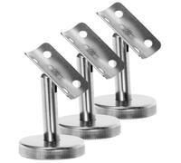 JEWEDECO 3 Pièces Support Mural en Acier Inoxydable pour Main Courante, Installation Facile Design Moderne et Réglage 360°, pour Balcon et Escalier Intérieur
