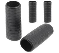 JEWEDECO 4 Pièces Poignée D'archet de Violon en Caoutchouc Noir pour Débutants, Corrige la Posture de Tenue, Facile à Entretenir, Accessoire Pratique Musicale