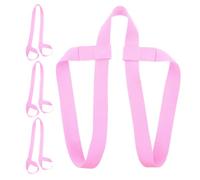 JEWEDECO 4 Pièces Sangle Réglable avec Protection des Textures pour Tapis de Yoga en Polyester Coton Design Symétrique et Surface Lisse et Couverture de Pique-niques pour Exercices du Matin