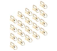 JEWEDECO 40 Pièces Boucles Soi-même en Fer pour Extrémité de Sangle 25mm, Fermoirs de Fixation Stables pour Paquet à Main, Projet DIY et Artisanat