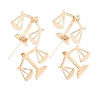 JEWEDECO 4pcs Épingle à Revers Balance Justice en Alliage Doré, Détails Précis et Fixation Polyvalente, Accessoires Élégants pour Costume Masculin Lors D'événements Formels