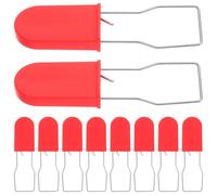 JEWEDECO 50 Pièces Cadenas en Plastique Rouge pour Containers et Équipements Application Rapide et Sécurité, Scellés de Sécurité Anti-effraction pour Usage Logistique