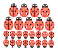 JEWEDECO 50pcs Charme Coccinelle Mini Charms Résine Animaux En Résine Breloques Coccinelle Pour L'artisanat