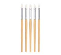 JEWEDECO 5pcs Outils Portables pour Argile en Matériau Synthétique Pointe Silicone pour Sculpture Fine et Suppression des Empreintes, pour Modelage et Poterie