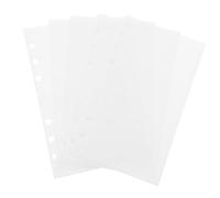 JEWEDECO 5pièces Pochettes Budget Réutilisables Pour Classeur Inserts De Budget Transparent Multi-usage Accessoires De Rangement Pratiques Pour Comptabilité Quotidienne