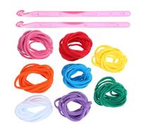 JEWEDECO 98 Pièces Métier à Tisser Boucle Élastique Multicolore, Kit Artisanat Tissage 8 Couleurs, Manique en Maille DIY, Accessoires Créatifs pour Activités Manuelles Garçon et Filles