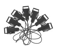 JEWEDECO Accessoire de Sangle de Caméra Noir 20 Pcs Boucle Qd en Abs Solide et Robuste Système de Dégagement Rapide pour Sangle de Caméra 1,2 Cm