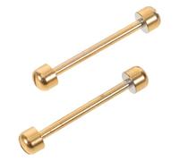 JEWEDECO Accessoires Montre 2pcs Axes en Acier Inoxydable Structure Plate Rainurée, Remplacement sans Outil pour Réparation et Port Quotidien