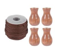 JEWEDECO Accessoires Multifonction Marron de Corde Store en Vénitien et Bois 1,8mm 1 Cordon Décoratif Set Unique pour Bricolage et Paquets de Plantes