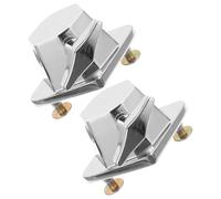 JEWEDECO Accessoires pour Batterie 2pcs Base de Tom en Fer Argenté Facile à Installer Design Raffiné Prolongation Durée de Vie pour Instrument de Percussion