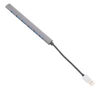 JEWEDECO Adaptateur USB la Surchauffe et Court-Circuit en Alliage D'aluminium 7 Ports Extension Multiport pour Ordinateur Portable et Caméra