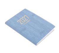 JEWEDECO Agenda de Poche Mini A7 Bleu pour Professionnels et Enseignants Portabilité Compacte et Expérience D'écriture Fluide, Travail et L'école en 2027