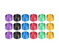 JEWEDECO Anneaux de Patte pour Pigeons et Perruches en Aluminium Coloré, Lot de 18 Pièces, Faciles à Gérer et Réduisant Le Risque de Perte Couleur Aléatoire