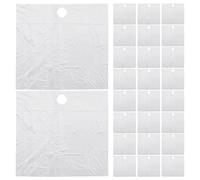 JEWEDECO Attrape-cheveux pour Lavabo et Barbe en Pe, 60 Pièces Jetables, Tablier de Rasage pour Homme, Facilite le Nettoyage Après Rasage la Maison