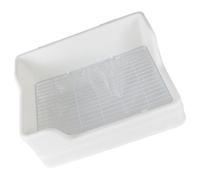 JEWEDECO Bac à Litière pour Lapin en Plastique Blanc, Conçu en Parties Séparées Maille Adaptée, Réutilisable et Anti-Renversement pour Cage d'animaux