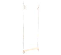 JEWEDECO Balançoire Perchoir Suspendu Beige pour Perroquet en Matériau Synthétique pour Se Mouvoir et Se Reposer pour Oiseaux la Cage