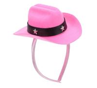 JEWEDECO Bandeau Mini Chapeau Haut-de-forme Rose en Polyester Léger pour Femmes, Style Vintage Décoratif Facile à Coordonner, pour Événements Cosplay et Fêtes