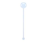 JEWEDECO Bâtonnets Mélangeurs pour Poudre de Lait Bébé Manche Long en Acier Inoxydable et Silicone Bleu, Résistants Chaleur, pour Usage Extérieur Réutilisable